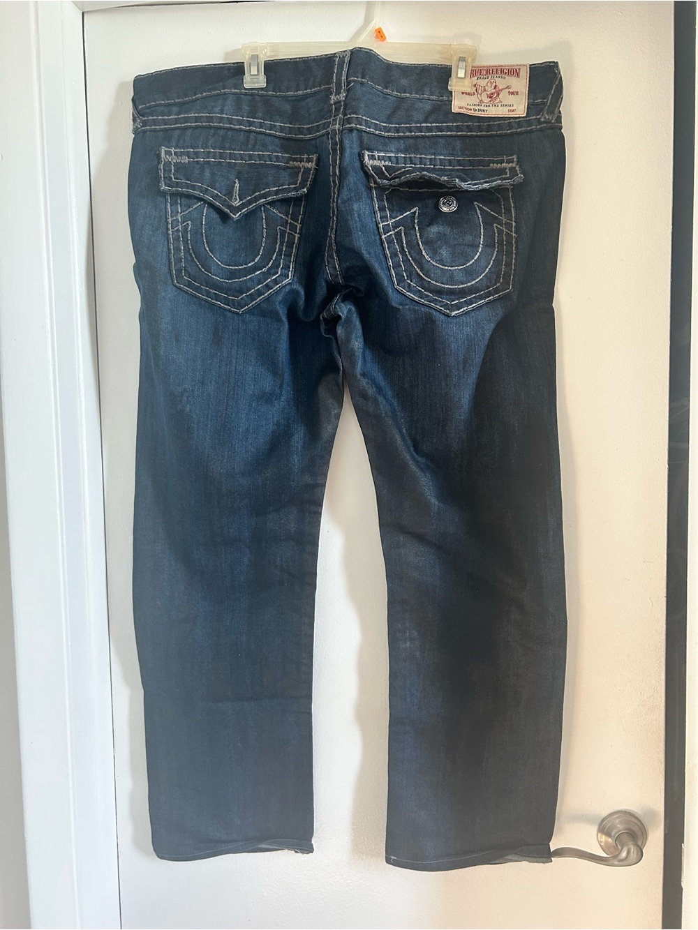 True Religion Dark Wash Blue Denim Jeans